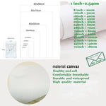tableau abstrait impression toile couleurs vives forme rectangulaire sans cadre moderne deco mur chambre