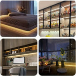 ruban led flexible blanc moderne adhésif prise usb câble réglable étanche chambre décoration éclairage