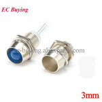 connecteurs led argentés bleus industriels vis couvercle protection 3mm 5mm sets montages bricolage