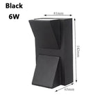 lampe murale extérieure contemporaine led aluminium étanche noir fixée mur entrée chambre coucher