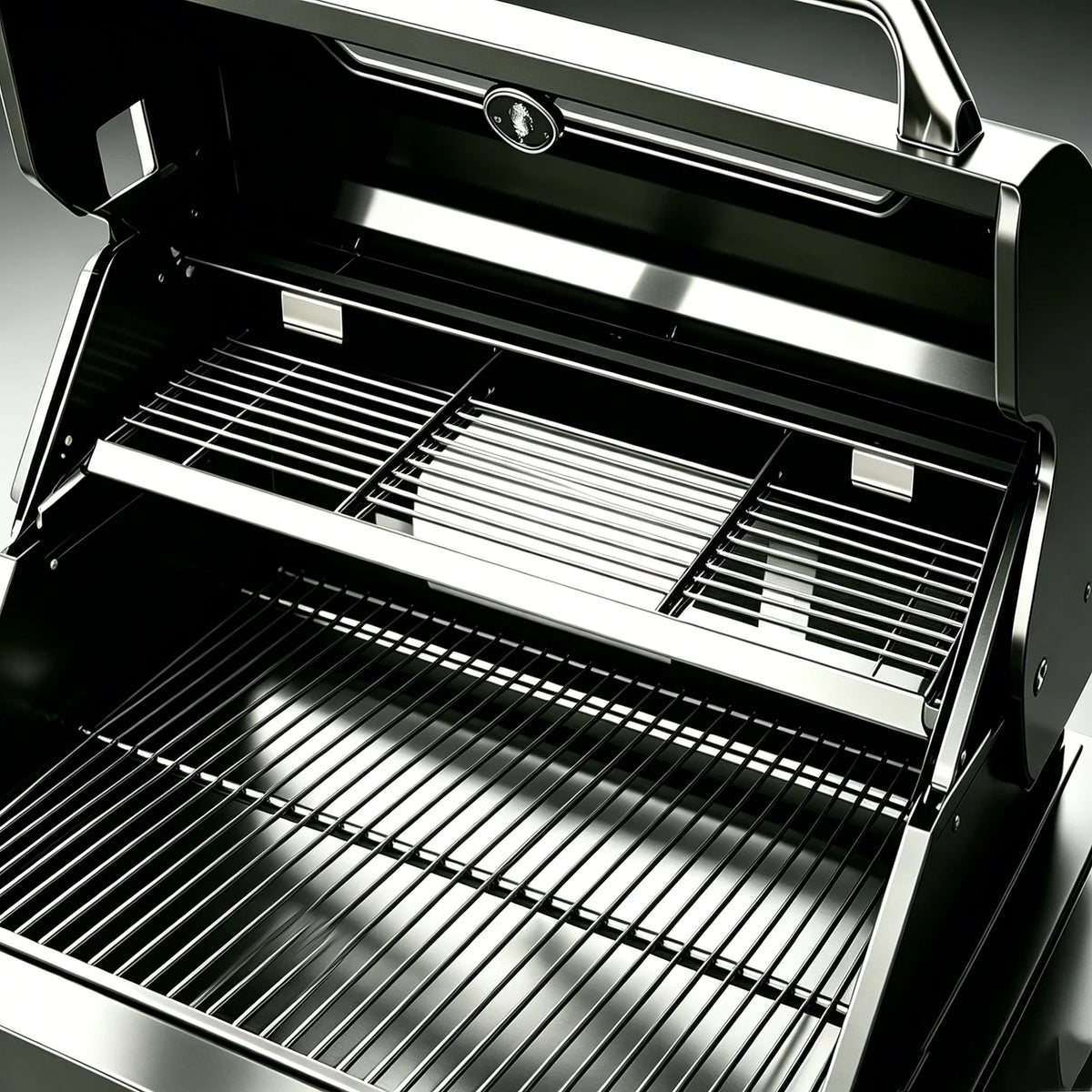 cuisine exterieure inoxydable blanc moderne evier grille cuisson portes vitrees respectueux environnement fonctionnelle