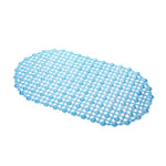 tapis bain moderne vague bleu rose blanc environnement salle bain alvéolaire minimaliste