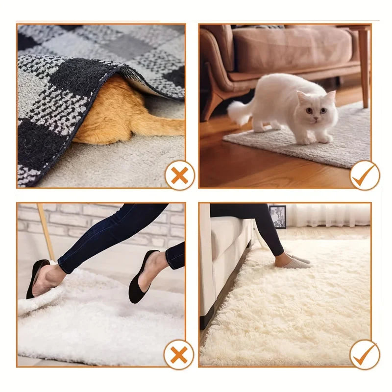 grips antidérapants tapis noirs rayures modernes adhésifs réutiliables sols carreaux bois 12 pièces