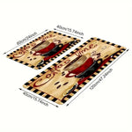 tapis cuisine moderne motif fleurs texturé polyester antidérapant lavable intérieur extérieur
