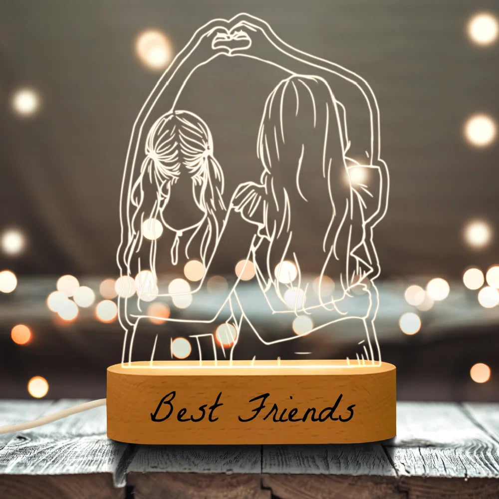 Lampe 3D personnalisée cadeau anniversaire