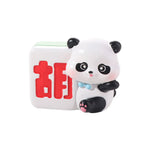 ornements paysagers pandas compagnons figurines cartoon mignon panier bambou pvc opaques