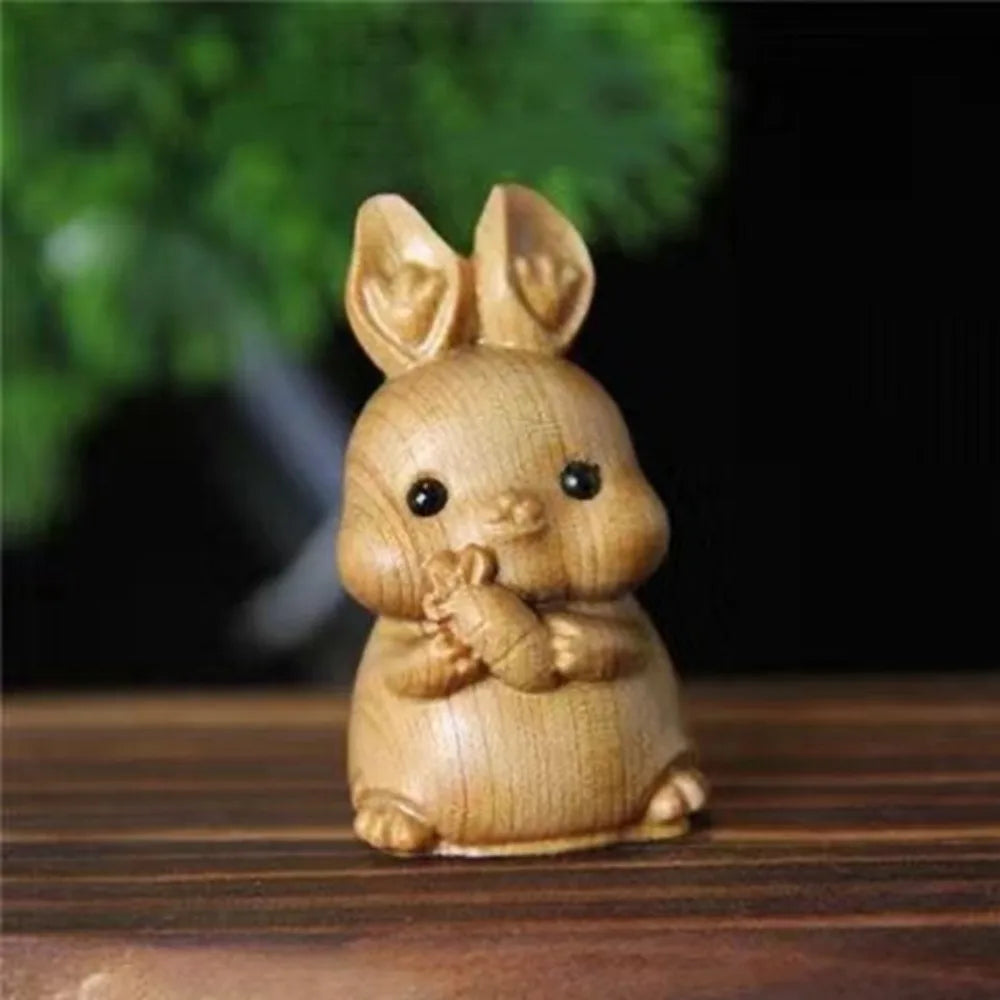 statuettes animales sculptées détaillées zodiaque naturel brun clair artisanal figurines individuelles opaques