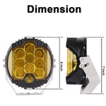 lampe travail led jaune noir pouces pouces tout terrain moderne robuste tringle câbles électriques