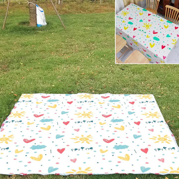 nappe pique nique jaune carreaux géométriques moderne opaque tissu tpu nylon extérieure utilisation quotidienne