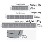 tapis drainage silicone gris moderne rainuré clips fixation cuisine vaisselle
