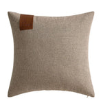 housse coussin moderne géométrique bleu marine marron gris 40x40 50x50 cm polyester coton