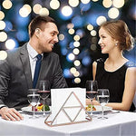 porte serviettes moderne or rose gold noir argenté triangle geometrique deco table restaurant événement