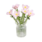 bouquet fleurs artificiel rose vert violet blanc rouge minimaliste maison