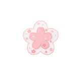 serviettes table motif fleurs cerisier moderne rose gris blanc