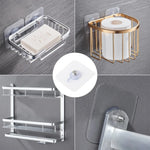 supports murals adhésifs transparents blancs modernes minimalistes utilisation multiple vis écrous 6cm6cm