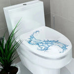 autocollant adhésif amovible imperméable couvercle toilette moderne décoratif fleurs coquillages eau pierres poissons étoiles
