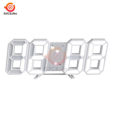 horloge numérique moderne rétroéclairage pieds blanc affichage calendrier radio