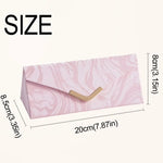 boîte bijoux pliable moderne élégante fermoir marbrée blanc rose pâle compartments organisation porte bijoux
