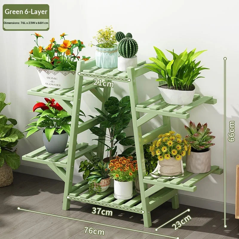 meuble plantes multi niveaux bois naturel moderne minimaliste assemblage plante succulente gain placeintérieurextérieurbalcon