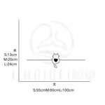 sticker mural chat cœur lignes minimaliste adhésif noir blanc