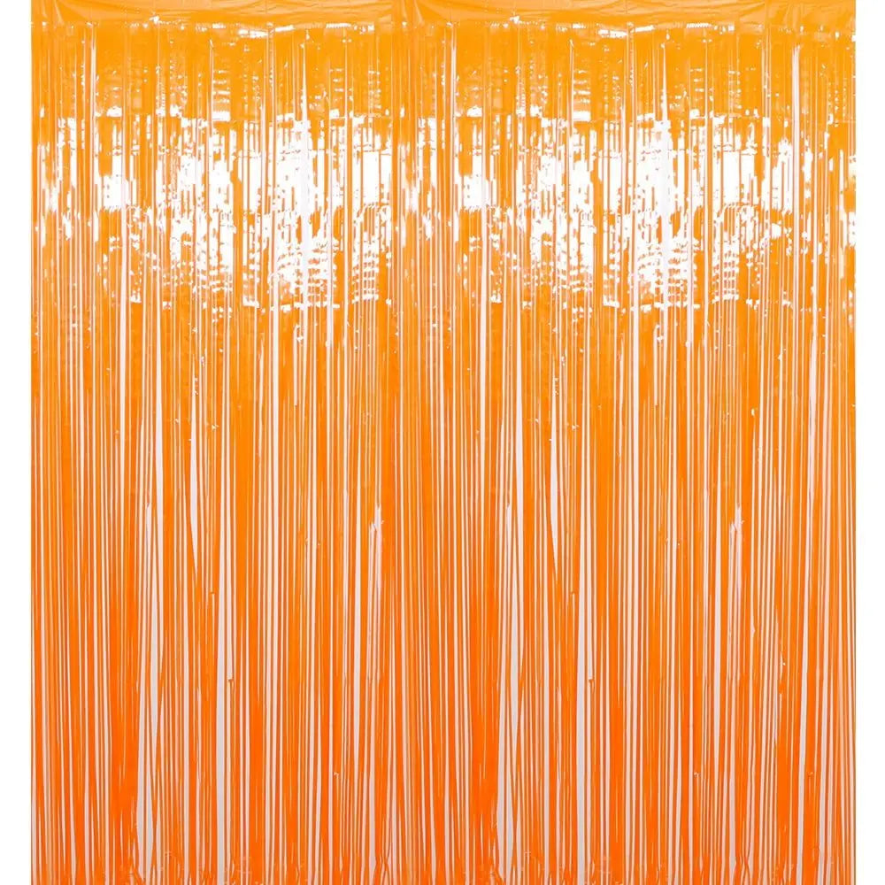 rideau halloween orange noir coeurs crânes triangles moderne opacité festif