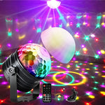 boule disco led multicolore télécommande câble usb effet stroboscopique moderne lumineuse hexagonale brillante