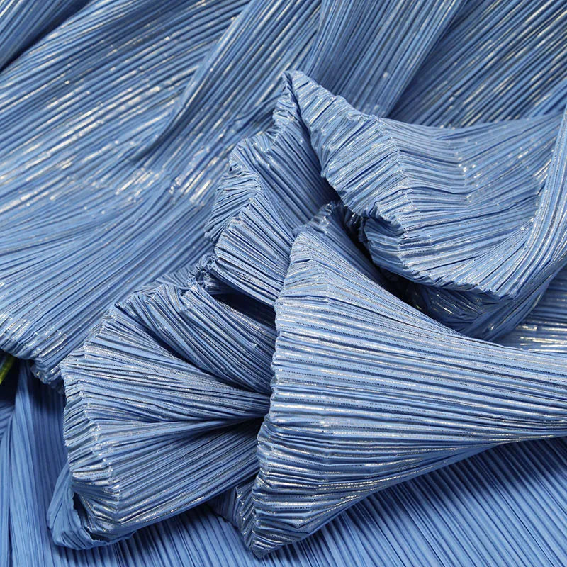 ruban plissé polyester moderne couture décoration bricolage tissu décoratif couleur unie chic