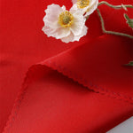 serviettes table rouge bordeaux scalloped bordure coton polyester qualité supérieure classique lavables maison restaurant