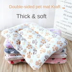 tapis lit doux chat petit chien couverture peluche animaux compagnie confort maison