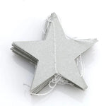 guirlande étoiles papier or argent bleu blanc décoration suspendue mariage chambre enfants