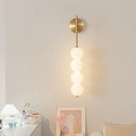 applique murale moderne minimaliste noir globes blancs nordique decoration chambre salon minimaliste