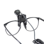 microphone portable noir clips câble moderne lisse rond opacité