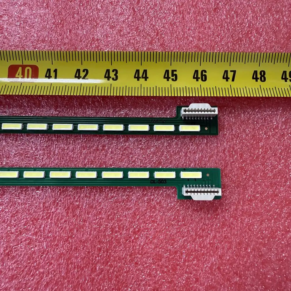 ruban led vert blanc moderne 40cm ligne led espacées connecteur aluminium