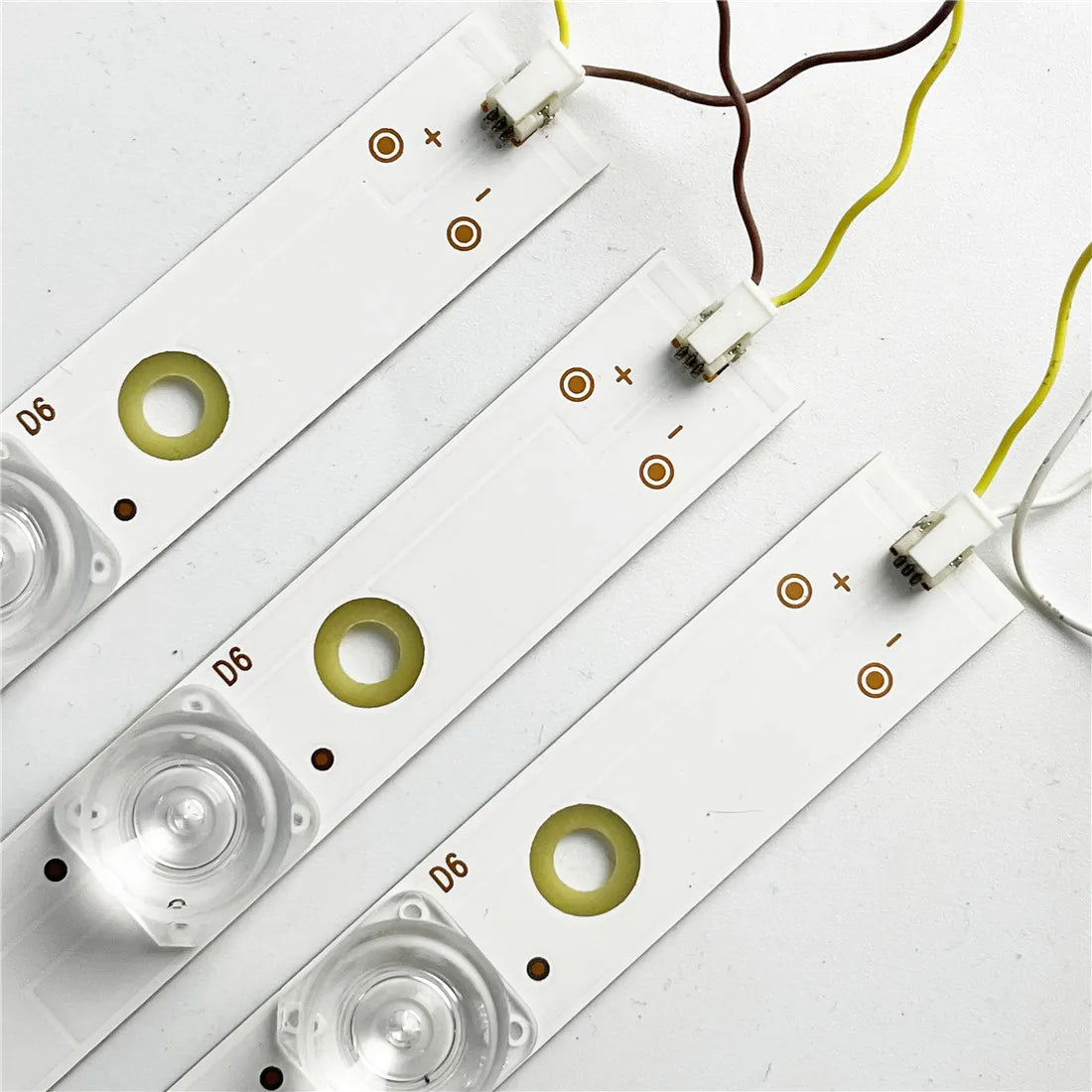 bandes led blancs moderne téléviseur lcd rétroéclairage transparent accessoires électroniques câbles connecteurs 12v