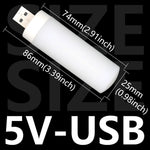lampe led usb blanc jaune flamme stylisée moderne minimaliste 360 degrés 50000 heures