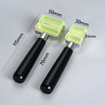 rouleau silicone vert fluo poignée bois ergonomique outil bande led fixateur diffuseur lumière accessoire