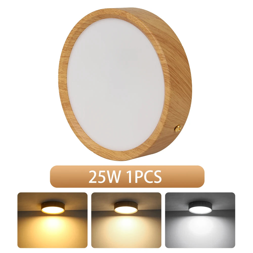 lampe moderne grain bois 20w 30w 40w blanc bois naturel