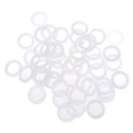 anneaux fixation rideaux plastique noir blanc simples 43mm 64mm decoration interieur accessoire fenetre