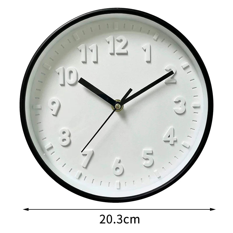 horloge murale moderne bleu clair vert pastel rose pâle jaune violet noir blanc chiffres