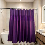 rideau douche violet relief décorations brillantes moderne tringle aimants opacité totale