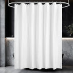 rideau douche blanc uni imperméable aimants lestés moderne respectueux environnement opaquet eva métalliques