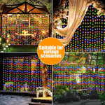 guirlande lumineuse solaire étoiles blanc chaud froid multicolore moderne vacancesextérieurjardin
