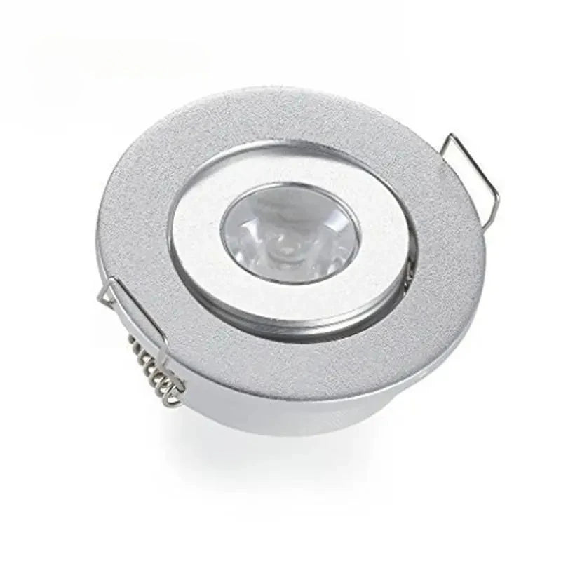 Spot LED moderne 3W noir argent or interrupteur bouton grains riz