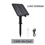 panneau solaire noir moderne télécommande câble 1.2m 3m batterie 7200mAh