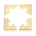 cornières décoratives vintage bronze doré argenté ornements floraux géométriques 10pc 20pc 30pc