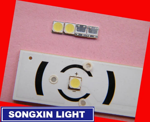 diodes led blancs 3535 6v électronique réparation télévision lcd led opaques nouvelles