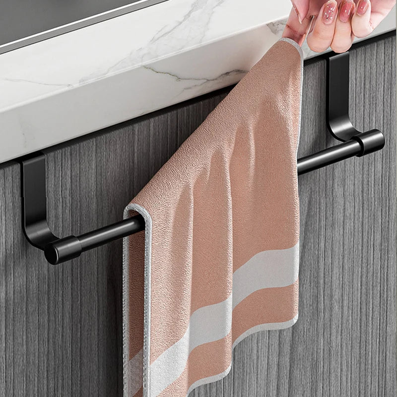 porte serviettes mural acier inoxydable blanc noir moderne minimaliste clips serviettes gants cuisine