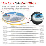 bande led cob 24v blanc chaud naturel froid 3000k 4000k 6000k moderne automatique capteur