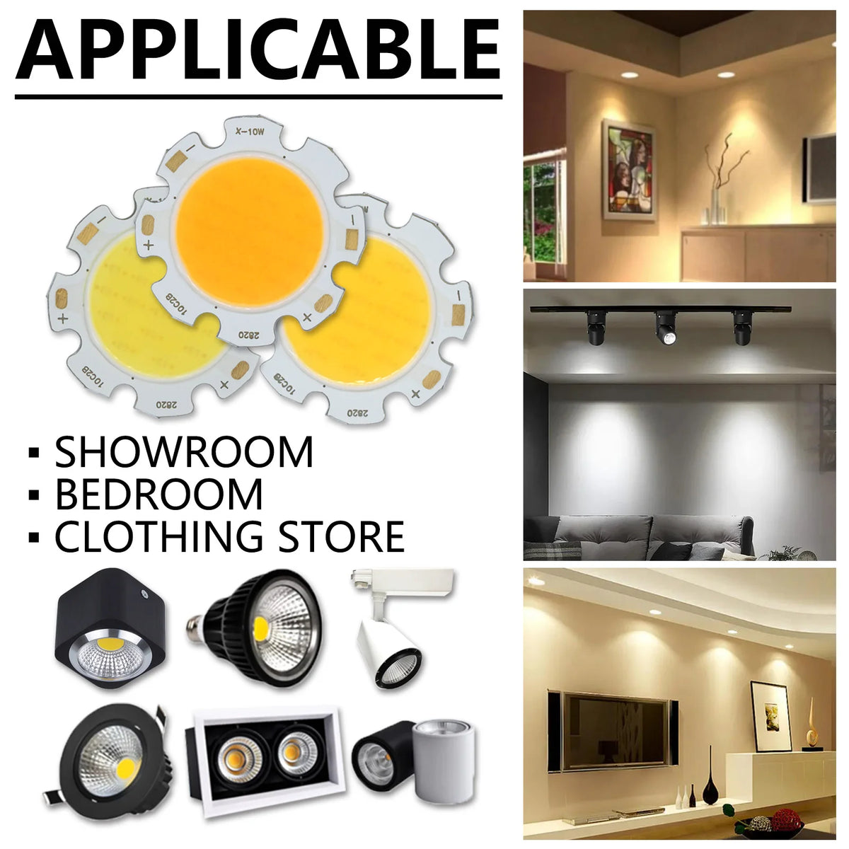 plaque led moderne 28mm 20mm cold white warm white natural white 3w 5w 7w