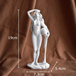 statue déesse vénus résine art classique figurine femme nue pose antique decoration